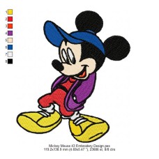 Mickey Mouse 43 Embroidery Design